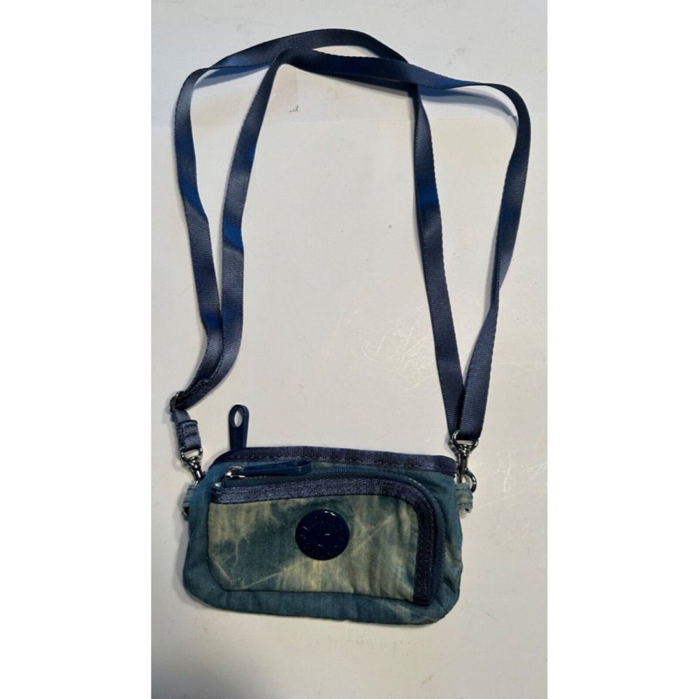 Women's Kipling Purse Blue Washed Over The Shoulder Crossbody Travel Wallet